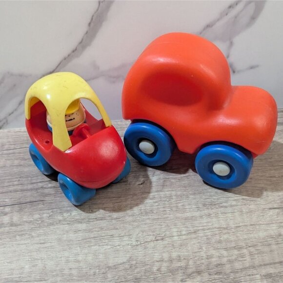 Vintage Little Tikes Chunky Toy Cars With Driver Figure clunky - Picture 1 of 9